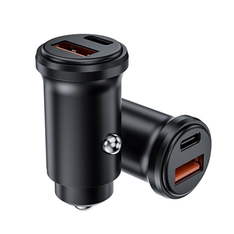 

48W Dual Port Metal Car Charger with PD36W Fast Charging for Apple Devices
