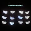 30Pcs Cute Angel Wings Nail Charms Luminous Mini Wing AB Flatback Resin Nail Accessories Jewelry DIY Decoration