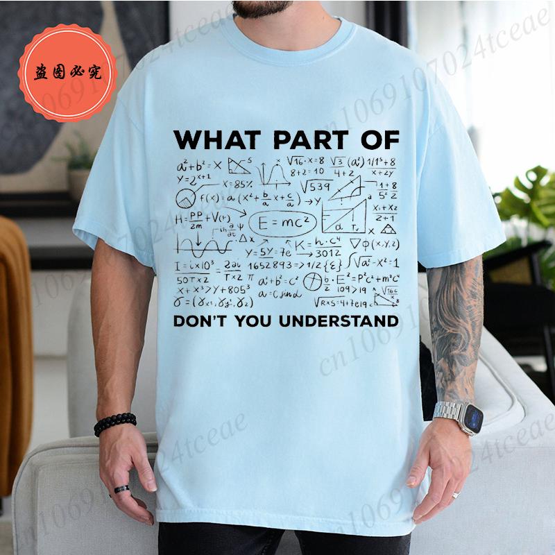 Summer T Shirt for Men T-shirt Unisex Streetwear Mathematics Math University Teacher Ironic Joke Graphic Fashion Men's Clothing