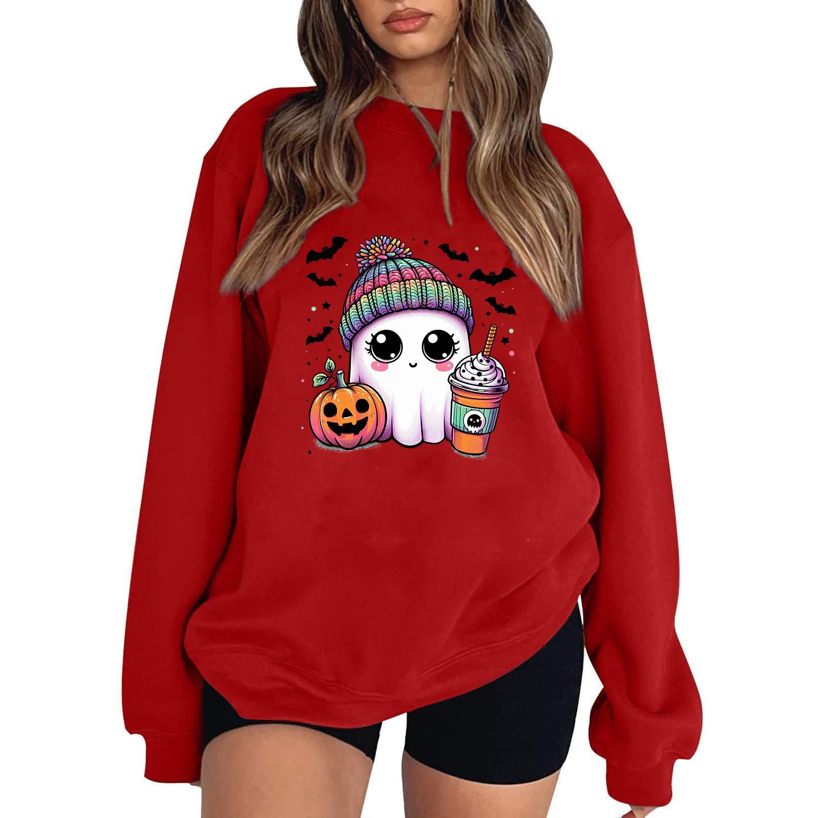 

Женские модные топы, повседневные свободные пуловеры в полоску с круглым вырезом и длинными рукавами M красный