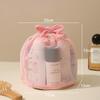 New Net Mesh Drawstring Bag for Women Travel Portable Transparent Wash Bag Swimming Beach Storage Pouch