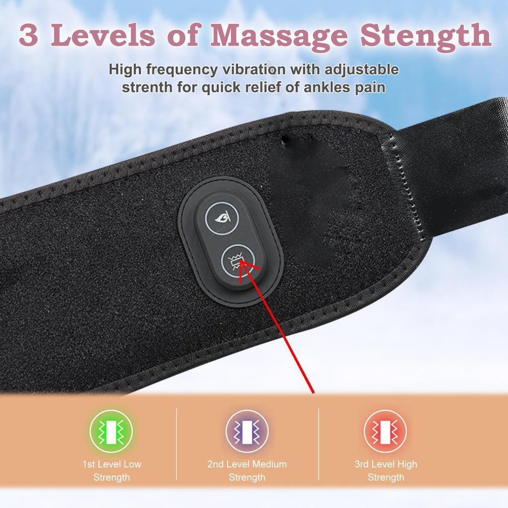 Elektrisk Oppvarmet Håndleddsleddstøtte Varmepute 3 Nivå Temperatur Håndleddvarmer Støtte Håndleddsbånd Skade Revmatisme Seneskjedebetennelse