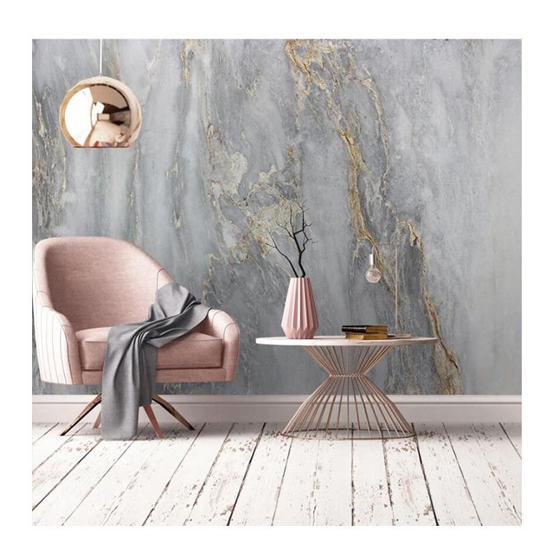 Wallpaper Dark Gray 3d Mural Simple Marble Pattern Wall Mural Living Room Bedroom Decoration Wallpaper