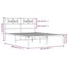 VidaXL Metal Bed Frame with White Headboard 120x190 Cm 355313