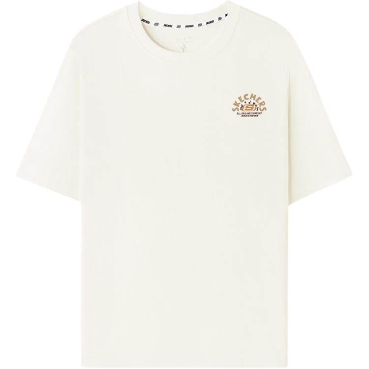 Skechers Simple Fashion Comfortable Round Neck Casual T-Shirt Unisex Tops L226U081-0074 M
