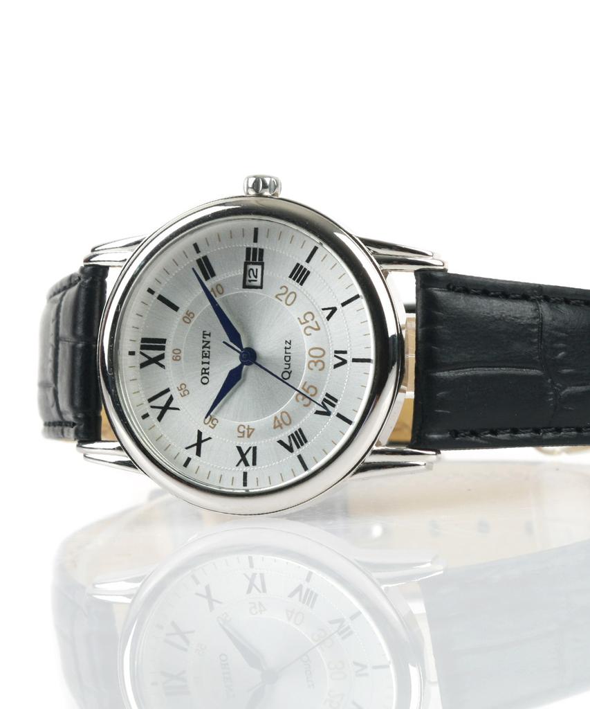 Olienteu Korean-Made Men'S Classic Leather Band Wristwatch Ot562Ma
