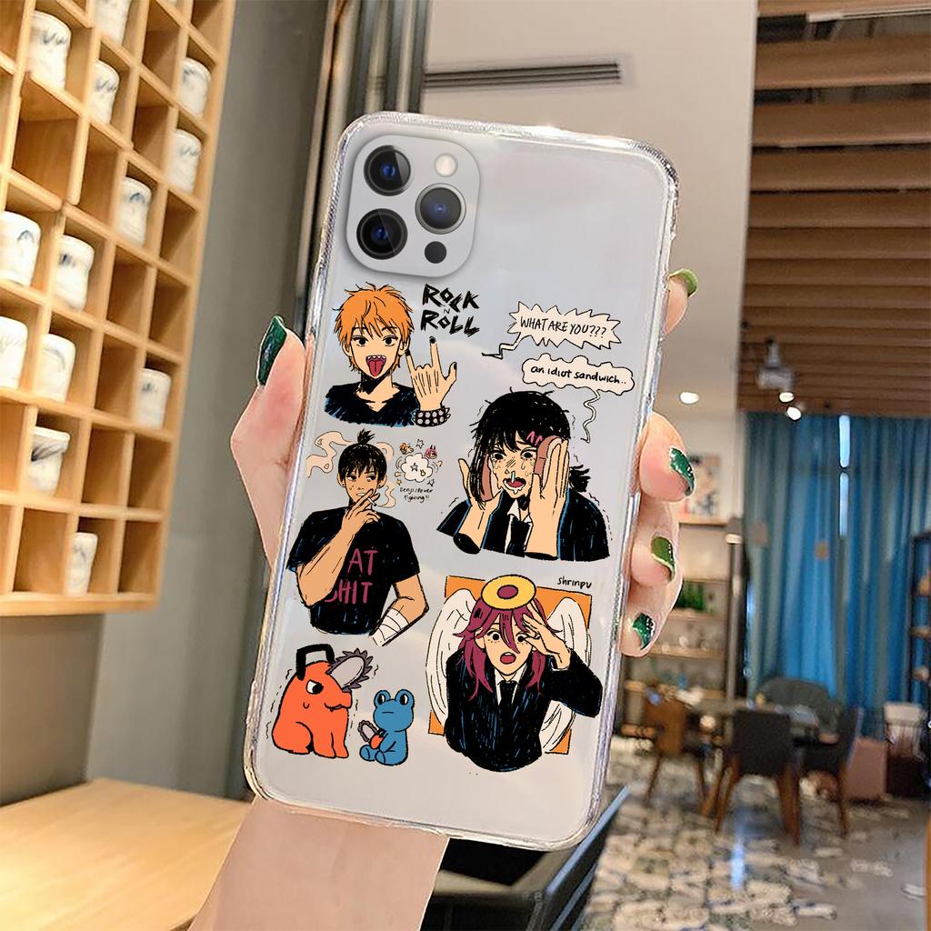 Anime Chainsaw Man Pochita Case Clear Case for Iphone SE 2020   7 8 11 12 13 Mini Plus X XS XR Pro Max Case