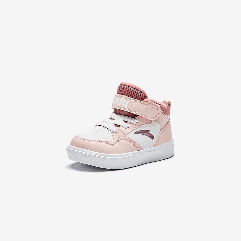 Anta Kids toddler high-top first walking shoes halo pink lightweight cushioned warm trendy A22440060-1