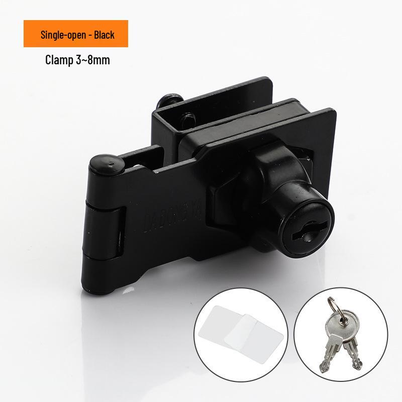 No-Drill Double Door Glass Cabinet Lock for Display & Pet Cabinets