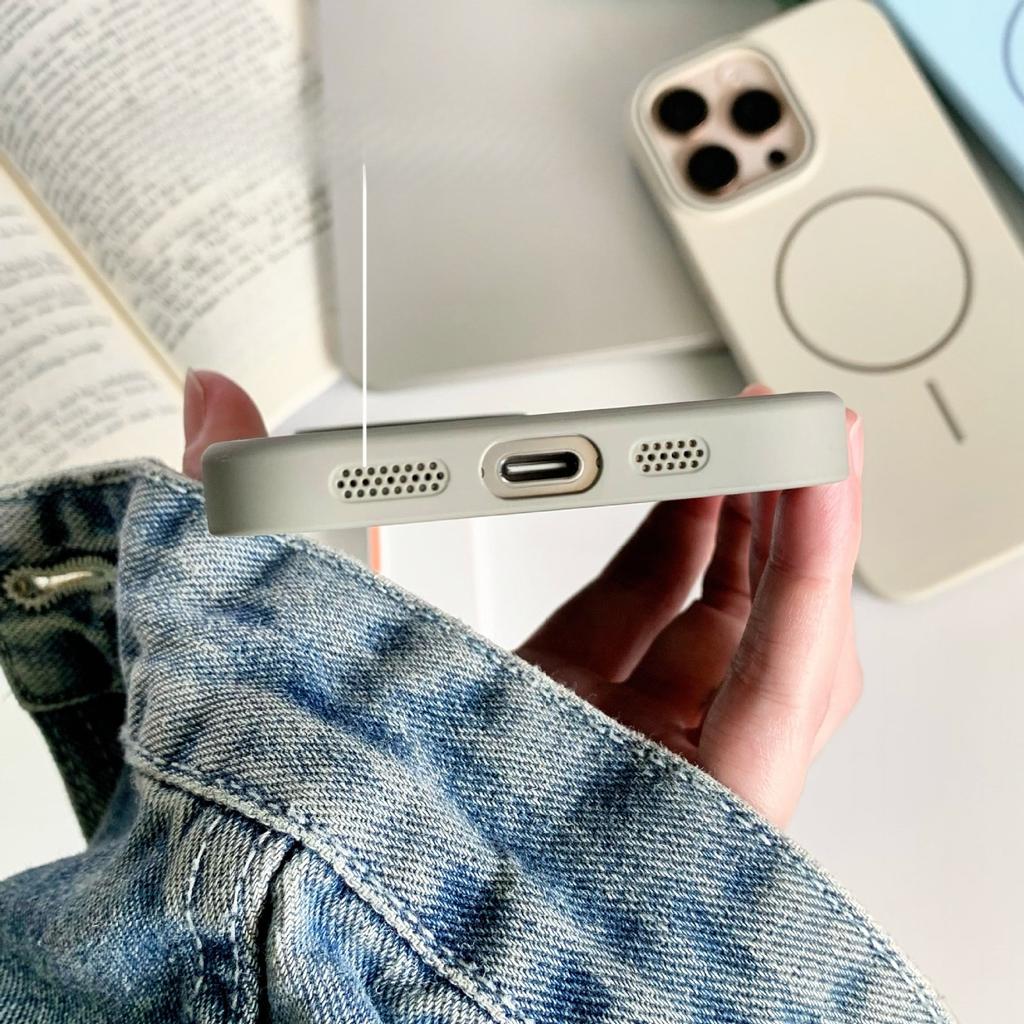 Applicable To Apple 16PROMAX Thin Circle Magnetic Suction Phone Case IPhone 15 Soft Skin Friendly 14 Drop Proof Protective Cover