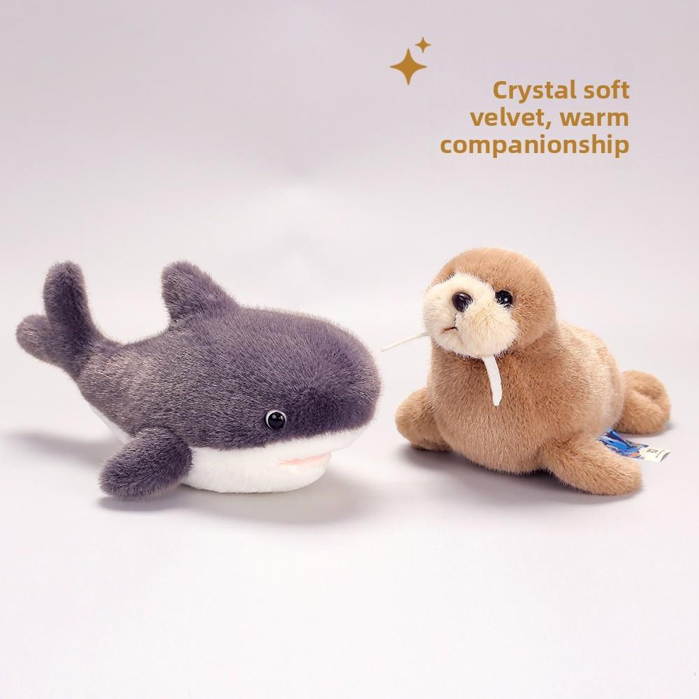Ocean Animal Plush Toy Sea Lion Collectible Desk Decor For Kids And Adults