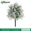 1/2PCS Artificial Violet Flower Balls with Stakes UV-Resistant Realistic Outdoor Decor for Garden, Porch, Patio, Wedding, Home