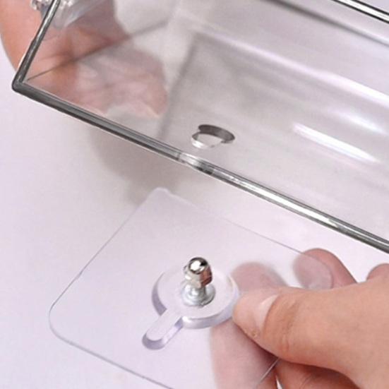 2/4Pcs Acrylic Brochure Pamphlet Holder Large Capacity Easy To Install Transparent Wall-Mounted Brochure Display Stand
