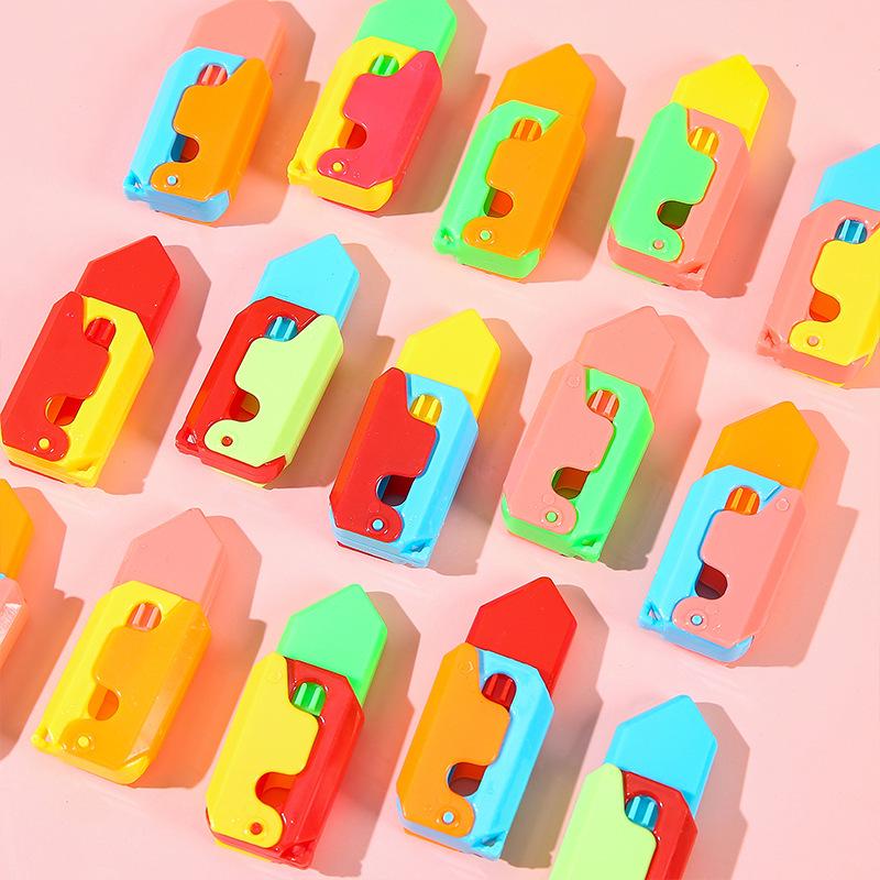 Ручная 3D мини-нож-бабочка Светящаяся редька Игрушка-антистресс