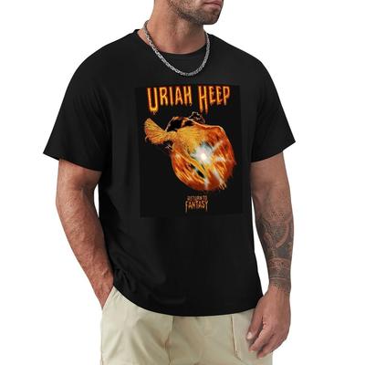 Najlepsza Nowa Koszulka Uriah Heep Casualowa Lekka Krótki Rękaw