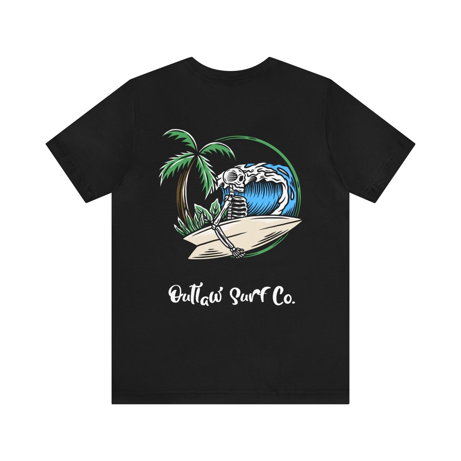 Outlaw Surf Skeleton Surf T-Shirt S разноцветный