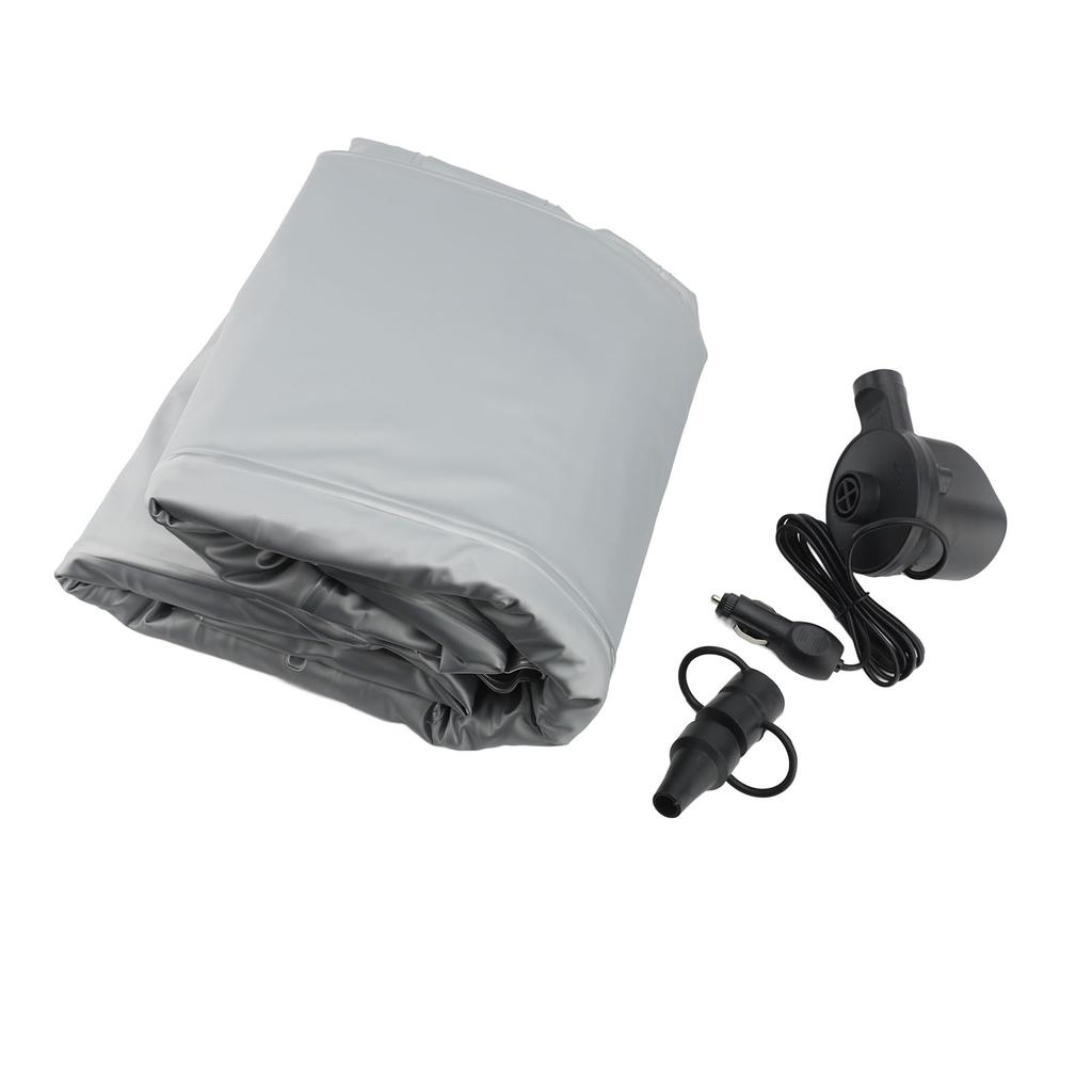 Car Air Mattress Foldable Thickened Flocking PVC Blow Up Bed with Electric Pump for SUV Back Seat Tr
