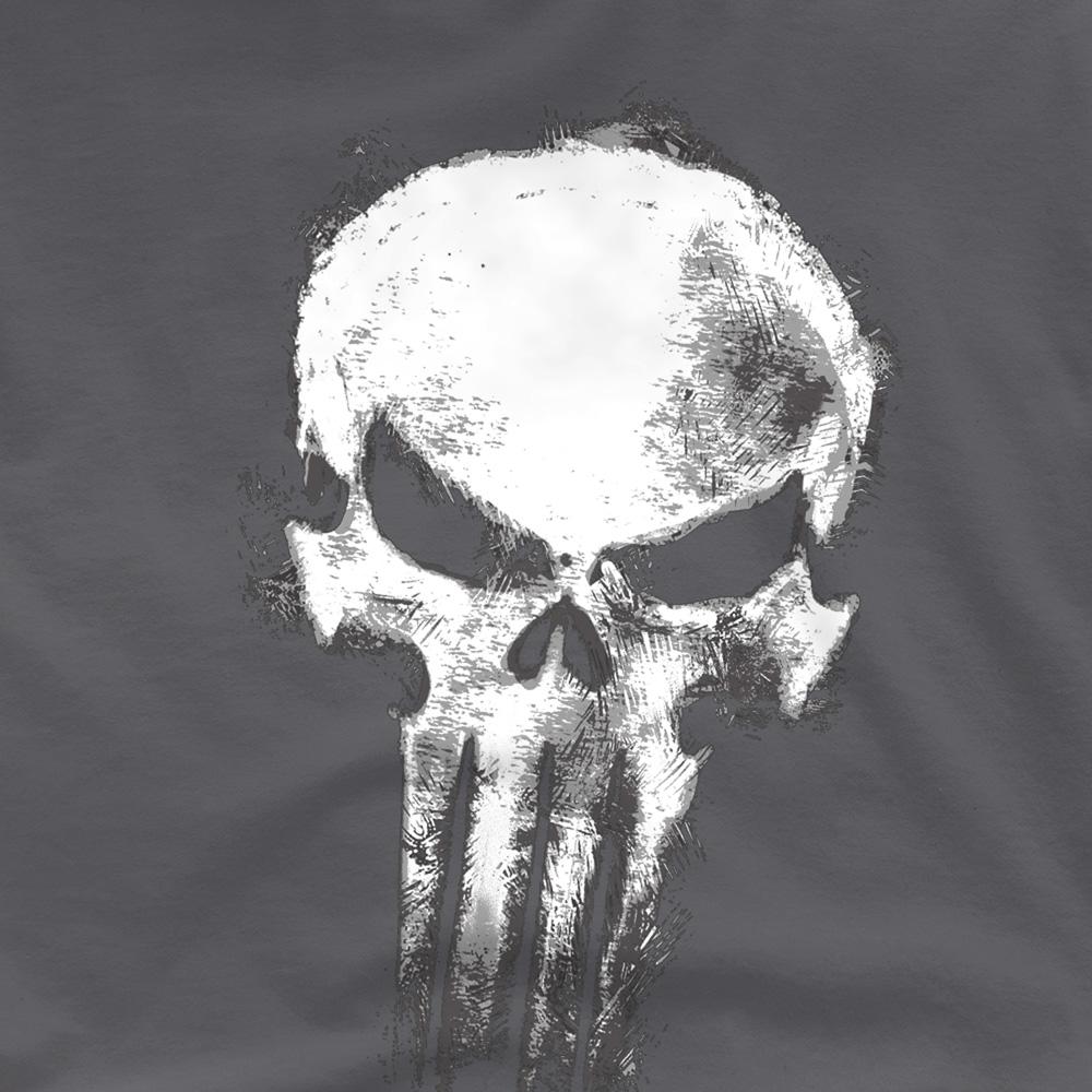 Daredevil Unisex Adult Born Again Punisher Skull T-Shirt