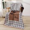 All-Season Gauze Bath Towel Blanket with Floral Pattern - 160x80cm