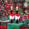 Christmas Home Supplies Non-woven Scarf + Hat Wine Bottle Decoration Christmas Wine Bottle Decoration