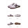 Women Retro Color Block Slip On German Trainer Mule Slippers, Breathable Soft Sole Versatile Casual Summer Walking Shoes