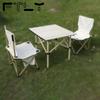 FTLY Folding Aluminum Alloy Table & Chair Set