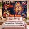 Music General (59) Theme Wall Tapestry Customized With Name Text Personalized Hanging Tapestry For Bedroom Living Room Decor
