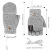 Comfort Warm Gloves Electric Winter Heating Gloves USB Rechargeable Smart Warm Winter Gloves For Skiing Cold Weather