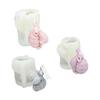 Silicone Crafts Mold Reusable Casting Epoxy Mold 3D Candle Making Easter Rabbit Silicone DIY 3D Handicrafts Resin Molds