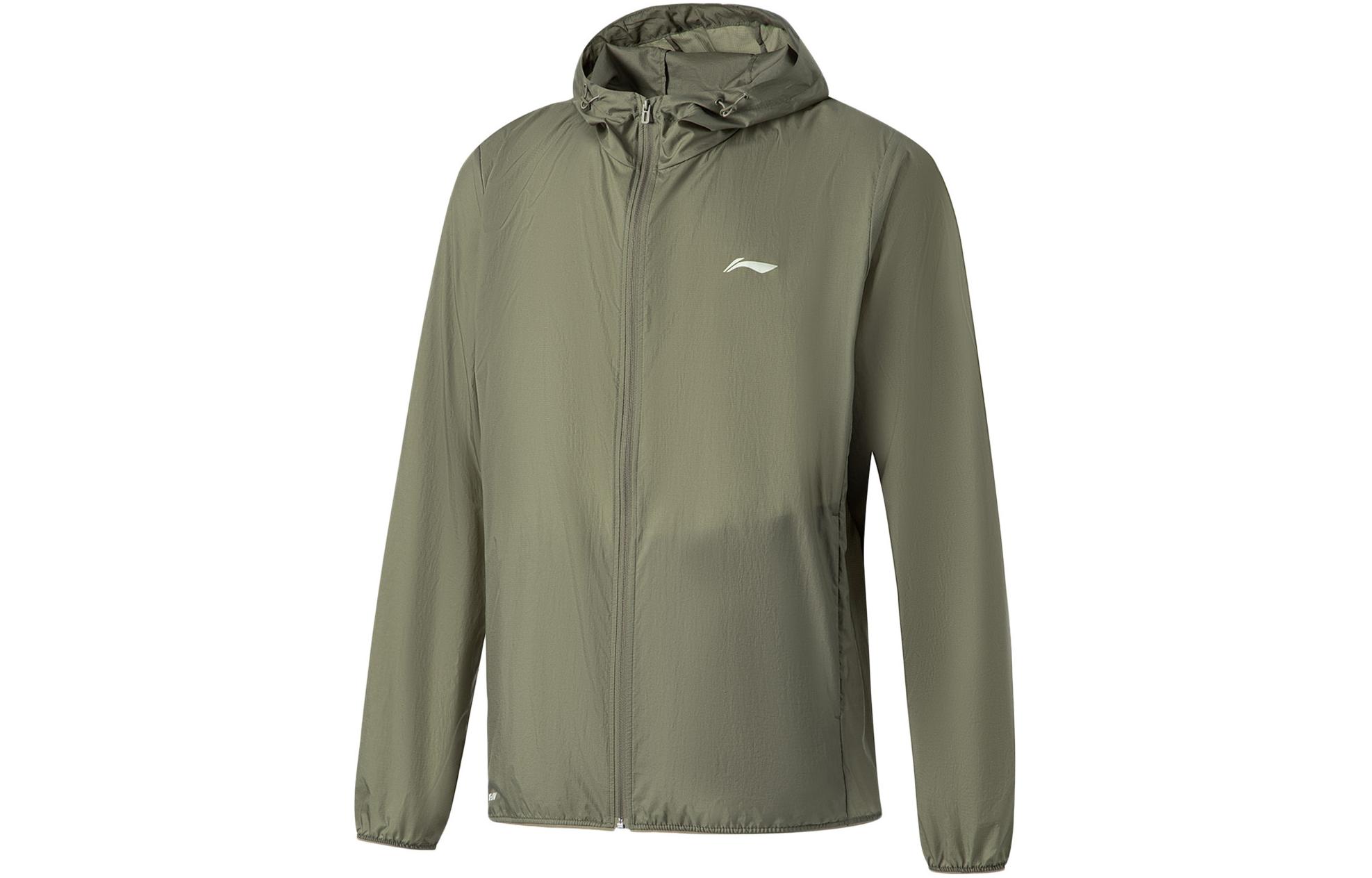 Li Ning Fitness Series Breathable Sun Protection Clothing Men s Army Canvas Green AFDU459-11 XL