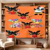 Bunny Birthday Card Large Wall Tapestry,Ideal for Office Backdrops, Holiday Gifts, Home Decor (Living Room, Bedroom, Dorm, Parties), and Outdoor Celeb