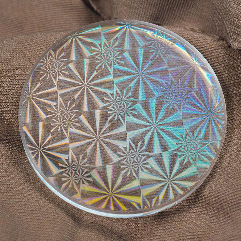 Holographic Inlay Resin Mold with Rainbow-Light Effects Holographic Silicone Insert Sheet for DIY Home Table Decorations