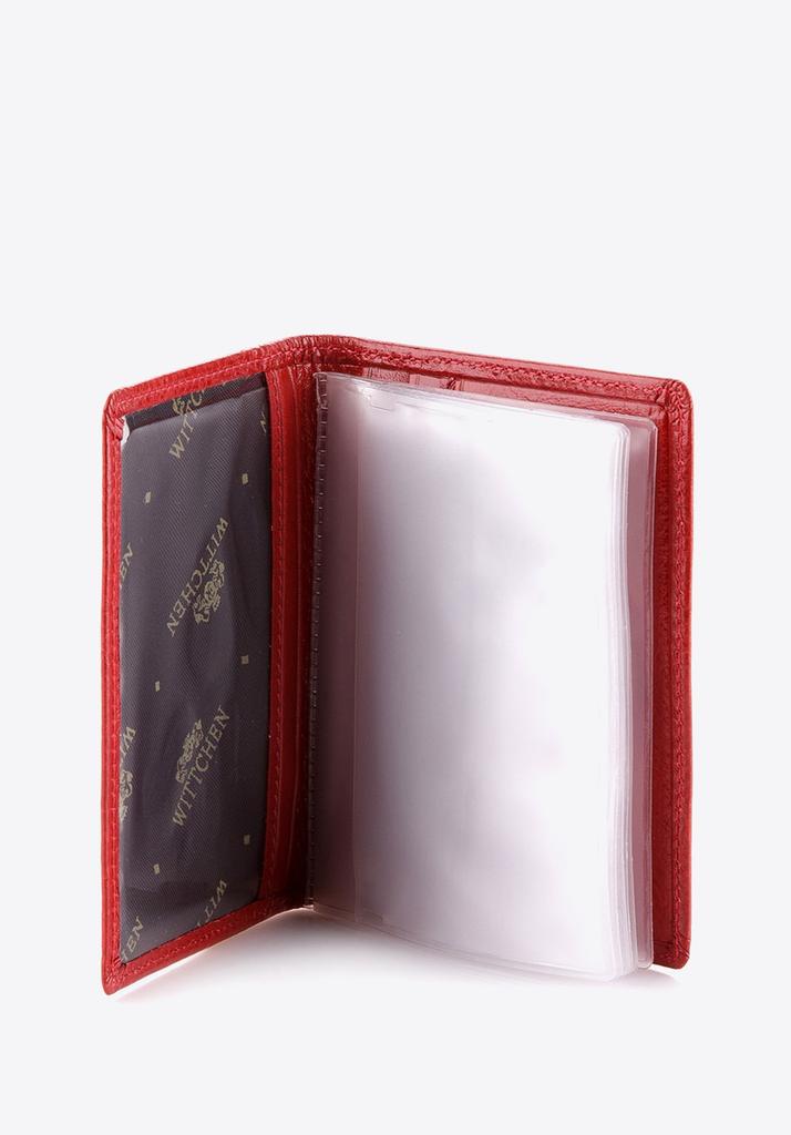 Porte-cartes de visite en cuir pour homme Wittchen Rouge Cuir véritable Rouge
