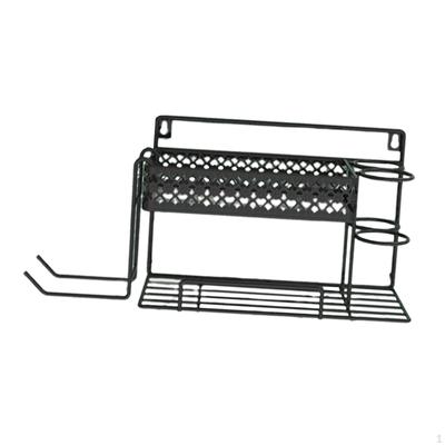 Holder Storage Rack Straightener Bedroom Space Saving Bracket Bathroom Shelf 3 In 1 Hanger