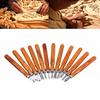 12Pcs Professional Wood Carving Hand Chisel Tool Kit Woodworking Gouges Knife Craft Set Carpenter