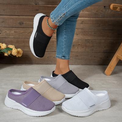 Fashion Ladies' Summer New Fashionable Breathable Half Slippers Large Casual Women's Shoes Comfortable Trendy Beautiful