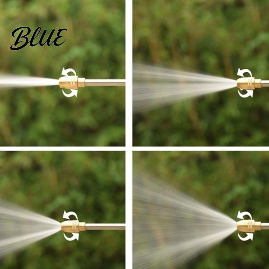 Long Spout Watering Can High Pressure Household Car Wash Nozzle Water with One-Click Multi Spray Modes Direct Adjustable Washer Fan All-Copper