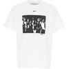Off-White Spray Paint Arrows Print Crew Neck T-Shirt Men Tops White OMAA038R201850150110