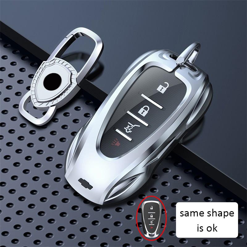 Zinc Alloy Car Key Case Cover for Chevrolet Onix Equinox Orlando Cruze Spark Sonic Camaro Volt Bolt Trax Malibu Blazer Traverse