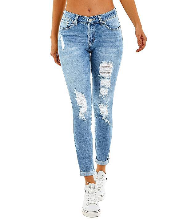 

2025 Women s Spring/Summer Washed Ripped Mid-rise Casual Fashion Jeans XX-Large джинсовый синий