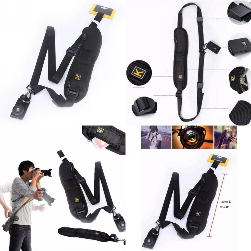 Flexible Camera Strap For Dslr With Metal Components And Comfortable Padding