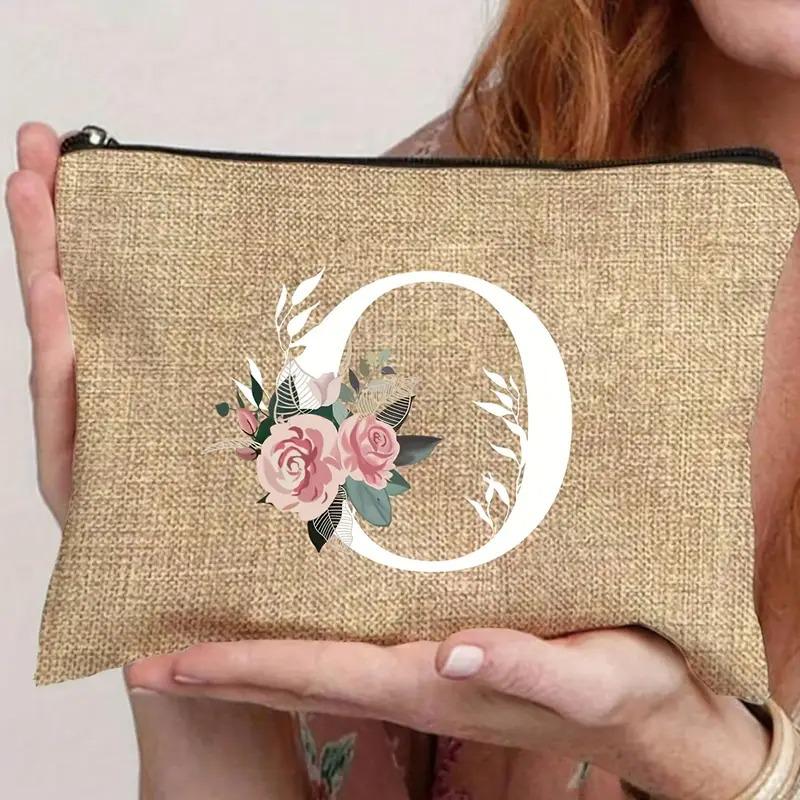 Ladies Cross-border Creative Pattern Linen Makeup Bag 21.5*15cm Linen