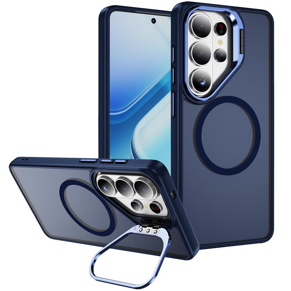 Invisible Lens Holder For Magsafe Translucent Phone Case For Samsung S26 S25 Edge FE S24 Ultra Plus Wireless Charge Matte Cover