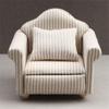 Simulation Miniature Sofa Striped Mini Sofa Scene Toy Dollhouse Sofa  DIY Decor
