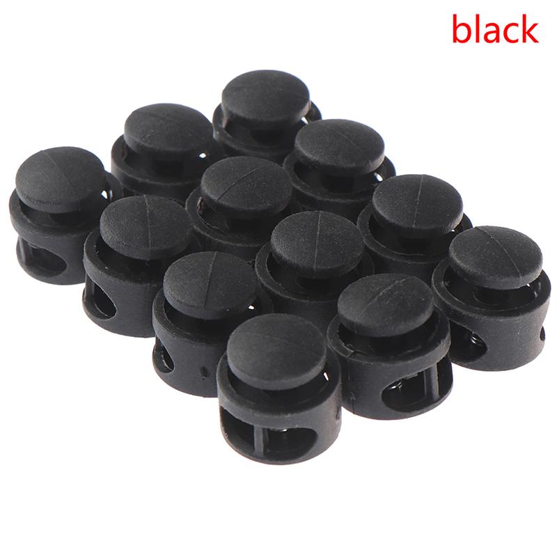 12 Pcs Drawstring Stopper Cord Lock Clamp Toggle Clip Stopper Shoelace Buckle