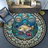 Underwater Kingdom Round Area Rug Under Office Chairs Bedroom Living Room Home Decor