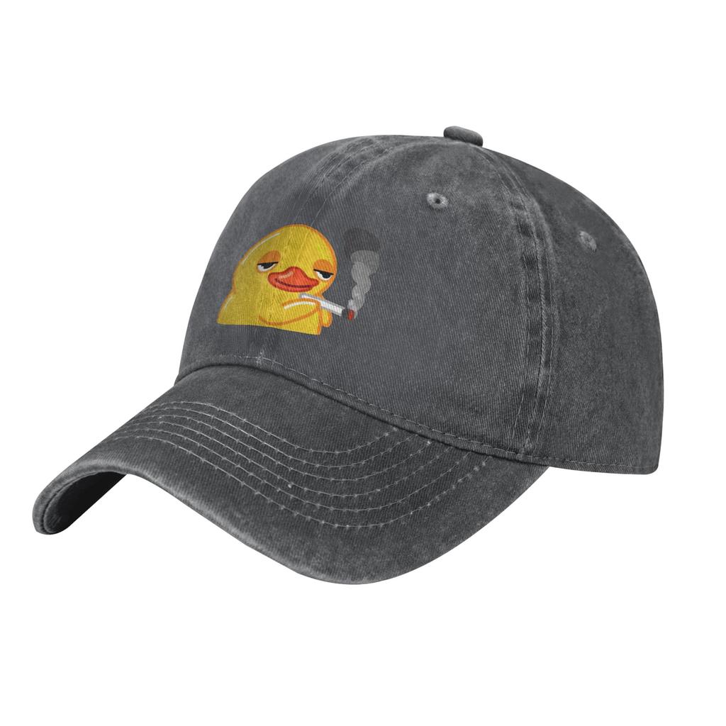 Duck Smoking Smoking Cigarette Unisex Style Baseball Cap Distressed Denim Hats Cap Vintage Outdoor Summer Gift Snapback Hat
