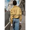 Fall New Women's Clothing Lapel Long Sleeves Silm Suede Effect Pilot Jacket Outwear 6318237