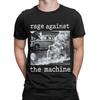 Męski T-shirt Rage Against The Machine  Topy z czystej bawełny Nowość Krótki rękaw Okrągły dekolt T-shirt Pomysł na prezent T-shirt
