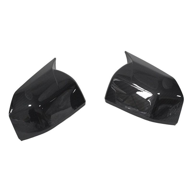 For Ford F150 F-150 2015- Car Sticker Rearview Side Mirror Cover Wing Cap Exterior Door Rear View Case Trim Carbon Look